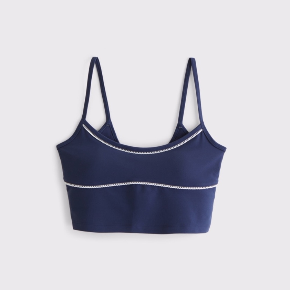 Abercrombie and Fitch YPB studioFLEX picot-trim scoop neck tank